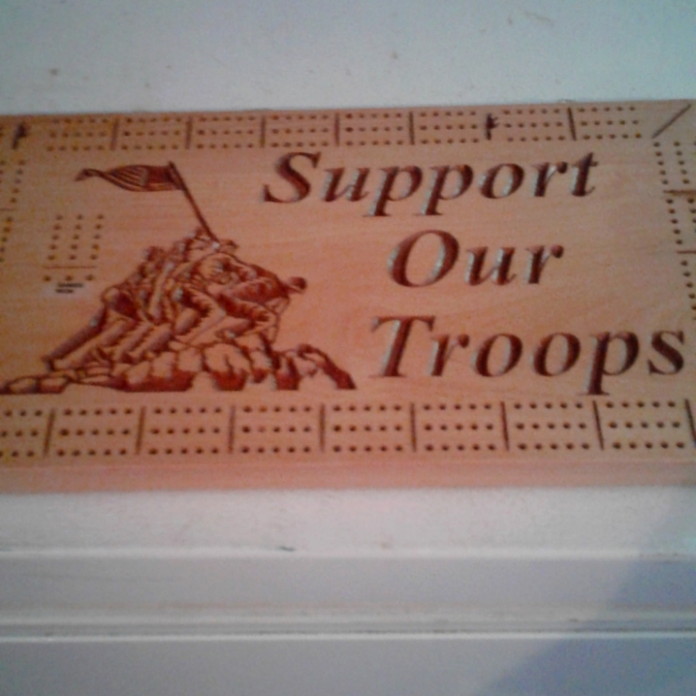 Handmade cribbage board